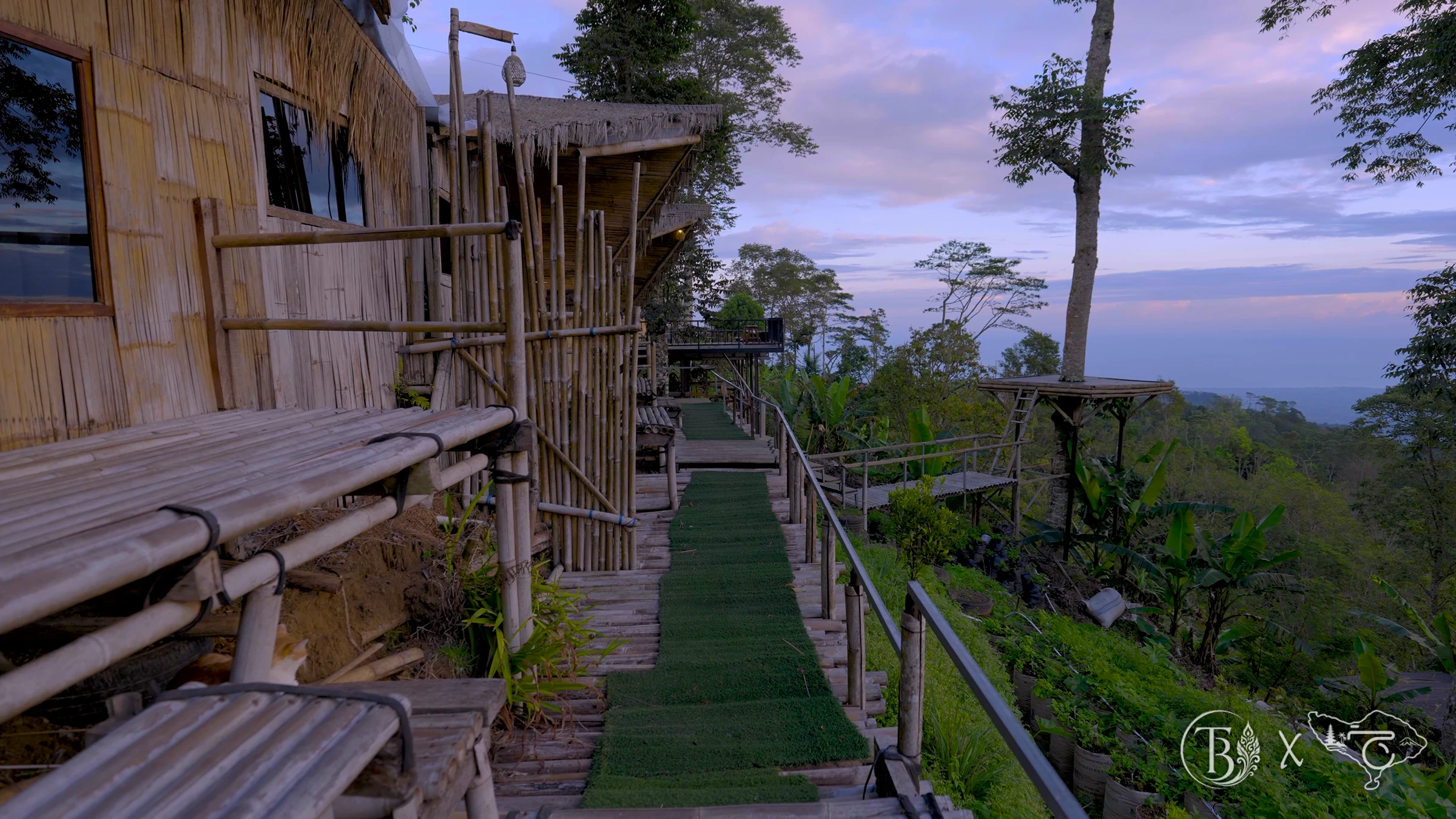 A Serene Bamboo Retreat Above the Hills